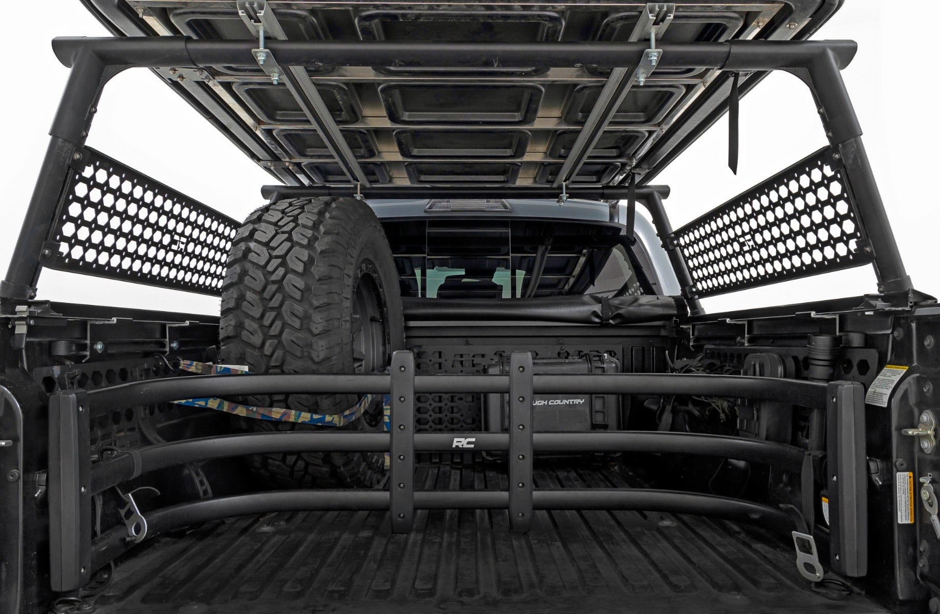 Rough Country | Molle Panel | Bed Rack Molle Panel Toyota Tacoma 2WD/4WD (05-23) Rough Country | 73114