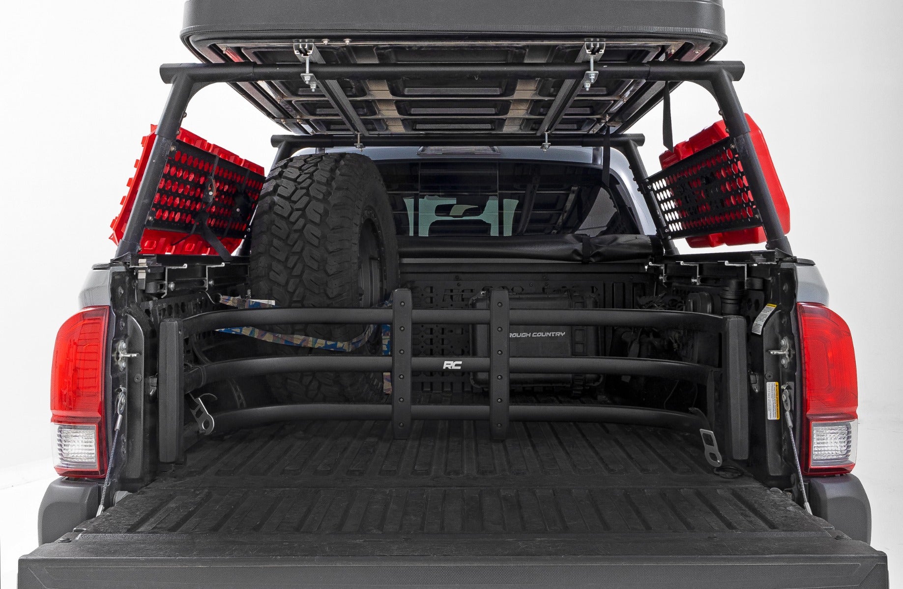 Rough Country | Molle Panel | Bed Rack Molle Panel Toyota Tacoma 2WD/4WD (05-23) Rough Country | 73114