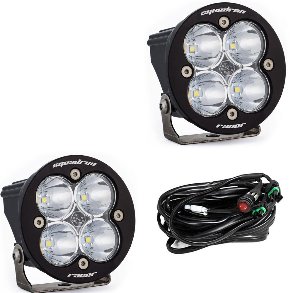 Baja Designs | LED Light Pods | LED Light Pods Clear Lens Spot Pair Squadron R Racer Edition Baja Designs | 737801