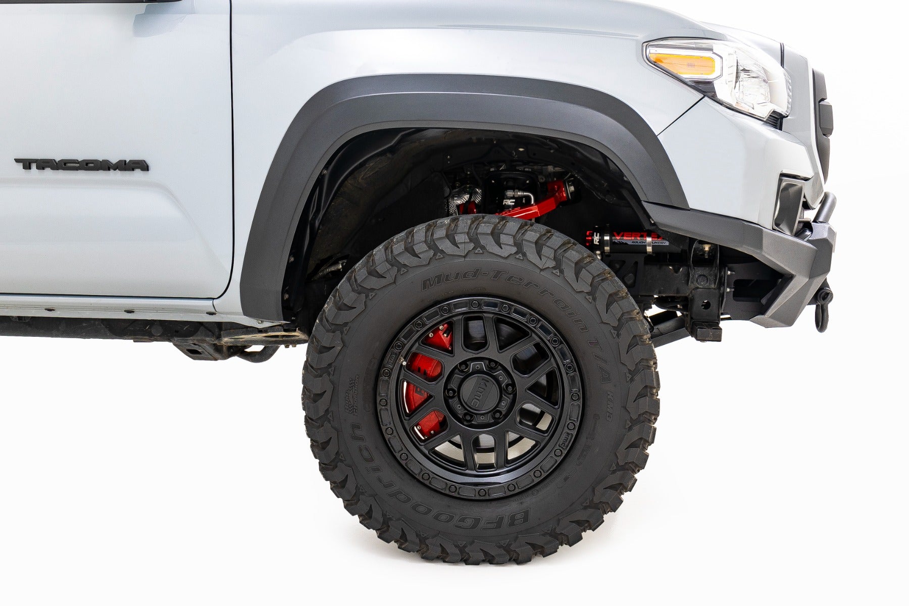 Rough Country | Suspension Control Arm | Red Forged Upper Control Arms 3.5 Inches Of Lift 10-Up Toyota 4Runner Tacoma (05-23) Rough Country | 74201ARED
