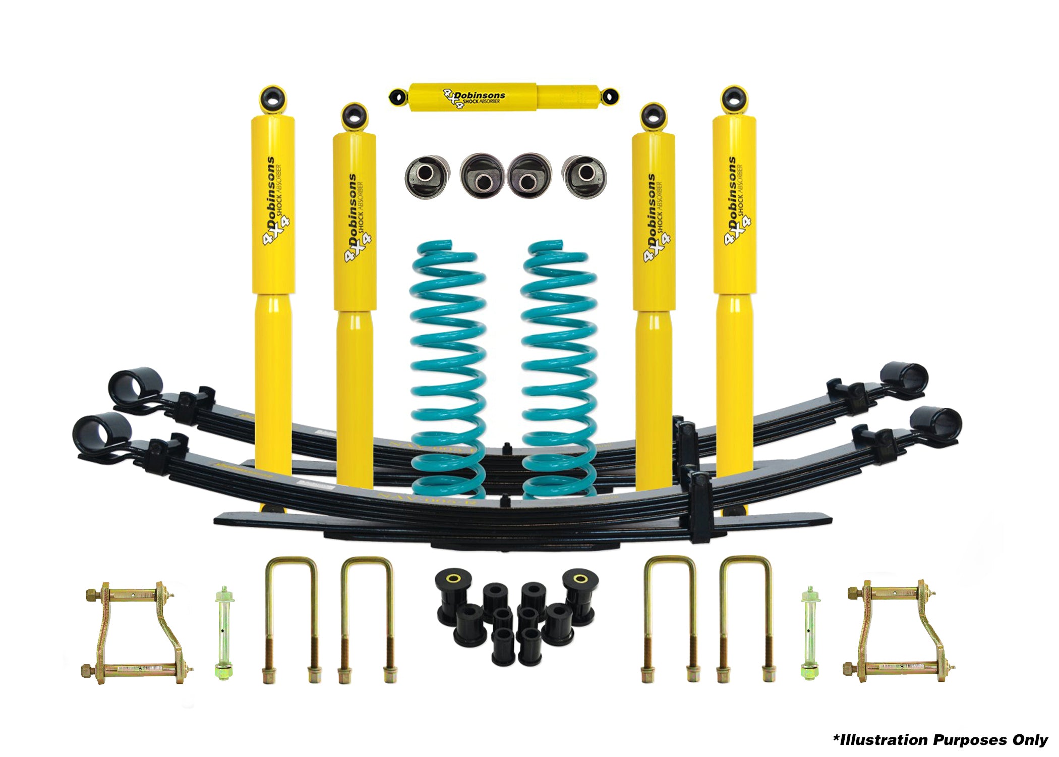 DOBINSONS | 4x4 1.5"-2.0" Suspension Kit Landcruiser 76 Series | FZJ76, HZJ76, VDJ76 04/2007 on | DSSKIT200