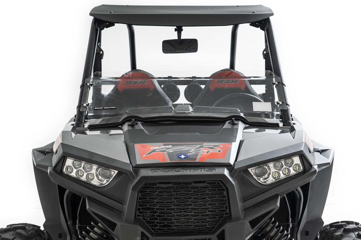 Rough Country | Windshield|Body & Frame|Exterior Parts & Car Care | Polaris Half Windshield For 15-Pres RZR 900/1000S/14-18 RZR 900/1000XP Rough Country | 78314202