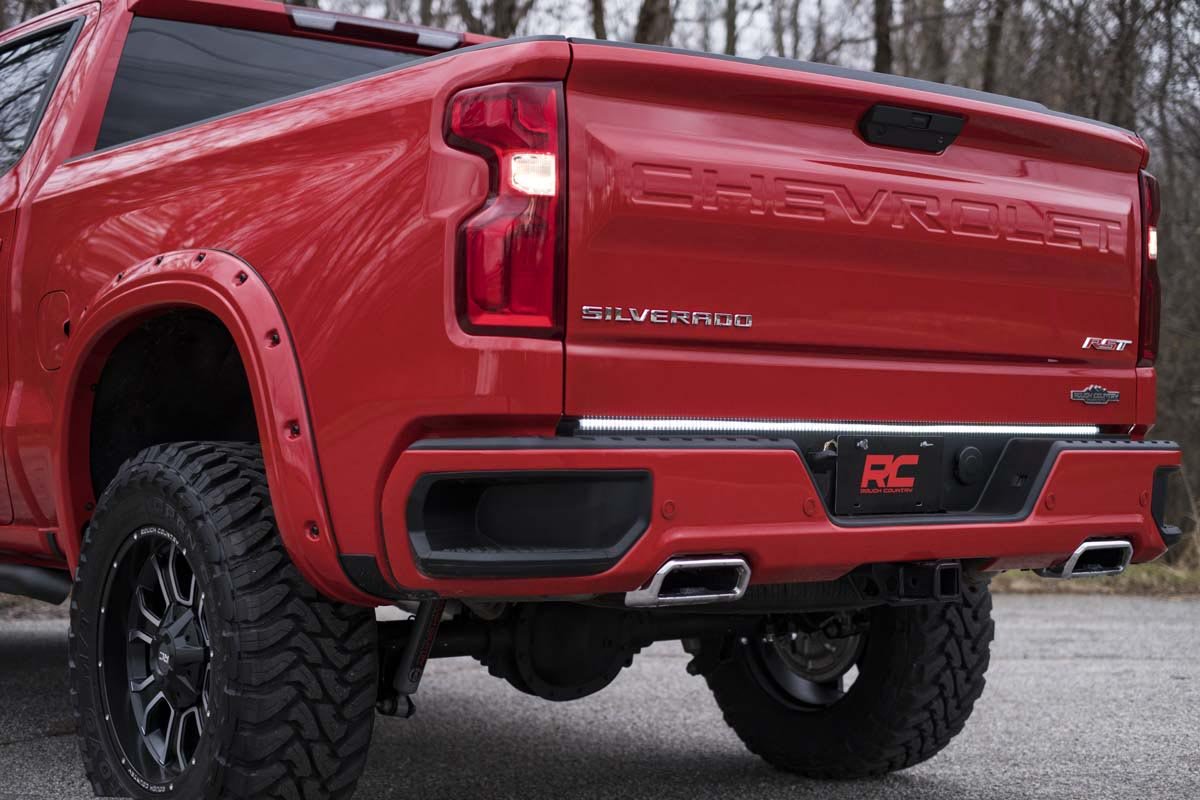 Rough Country | LED Light Bars | 49 Inch Premium Quad-Row Multi-Function LED Tailgate Light Strip Rough Country | 78849