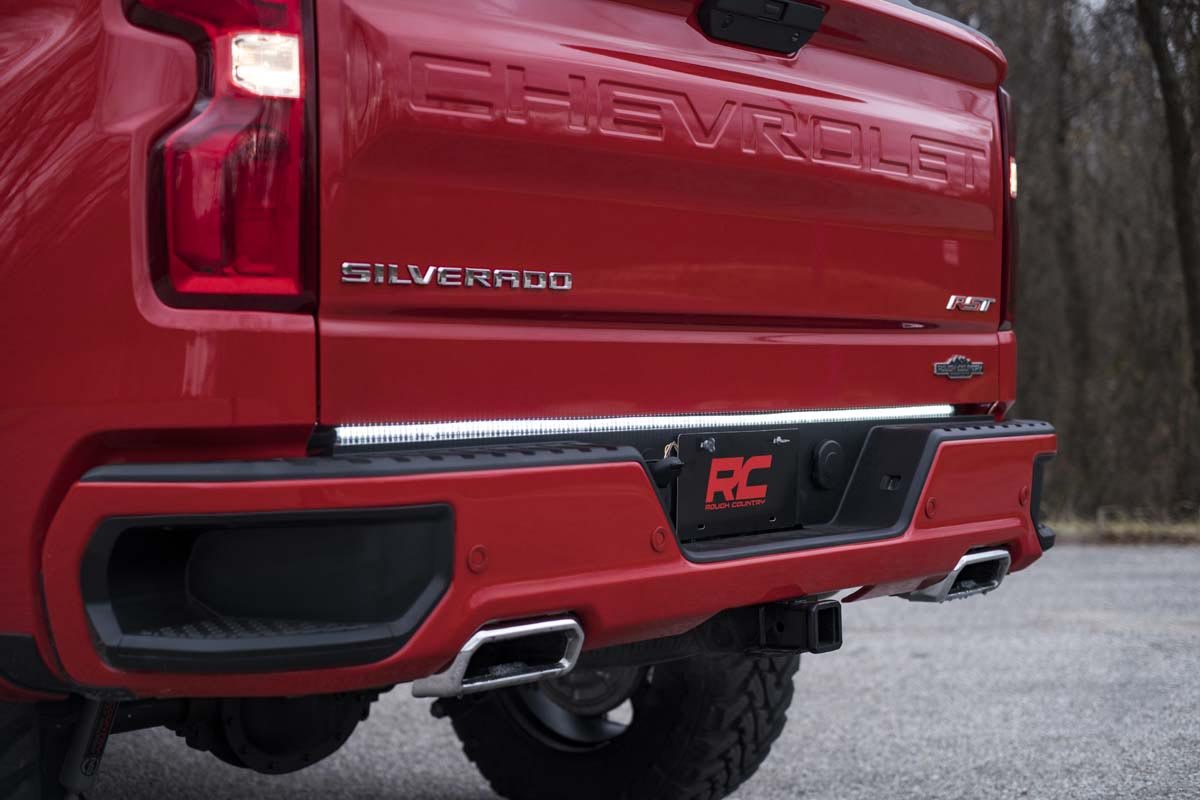 Rough Country | LED Light Bars | 60 Inch Premium Quad-Row Multi-Function LED Tailgate Light Strip Rough Country | 78860