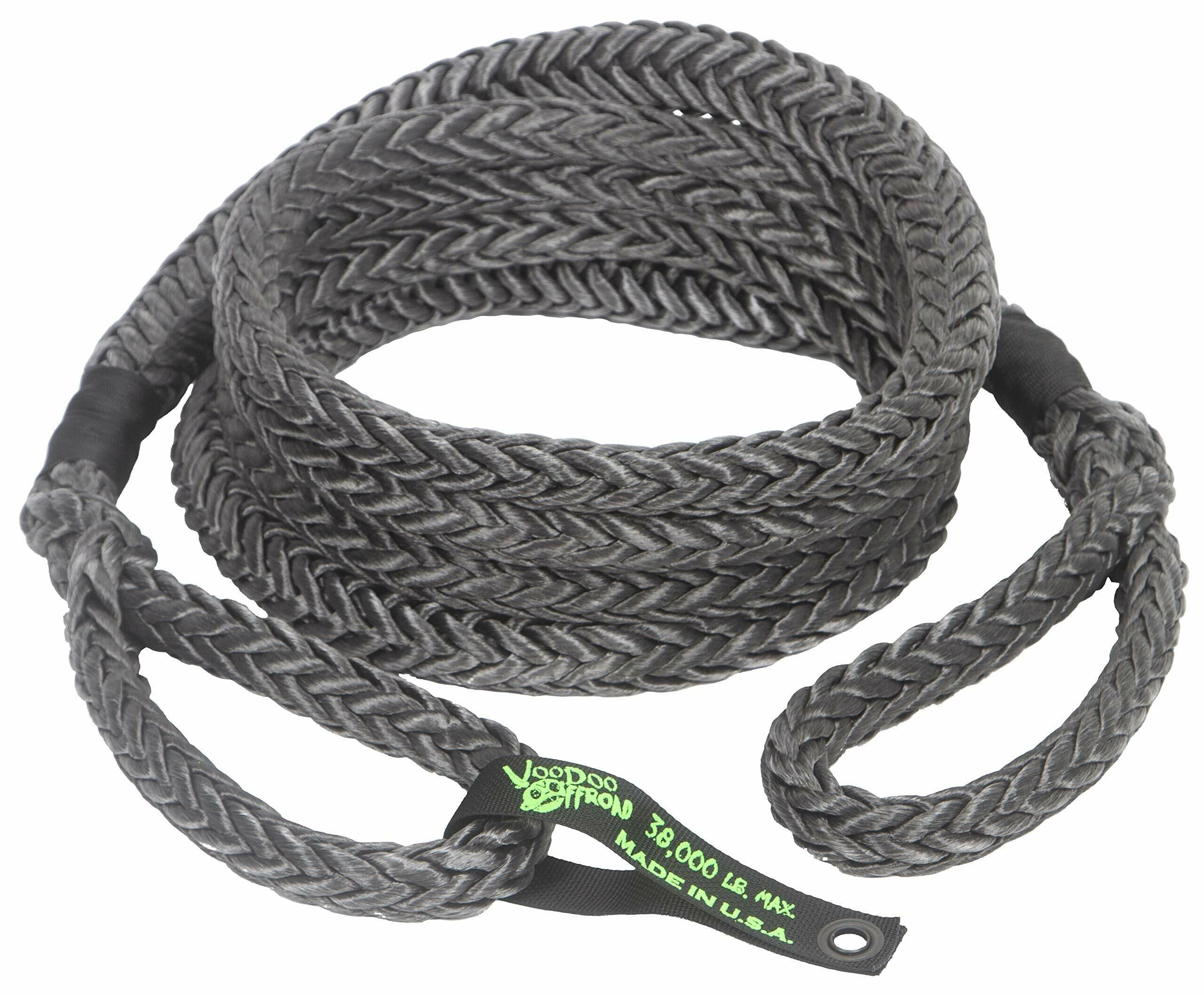 Voodoo Offroad | RP-ROPE PRODUCTS | 7/8" x 20 ft - Synthetic Recovery Rope - Black | 1300025