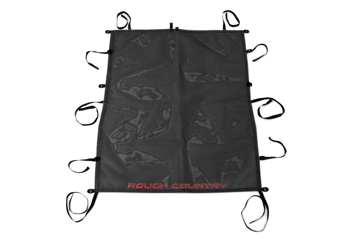Rough Country | Bikini Tops | Jeep Wrangler TJ/YJ Mesh Bikini Top Plus 92-06 Black Rough Country | 85106
