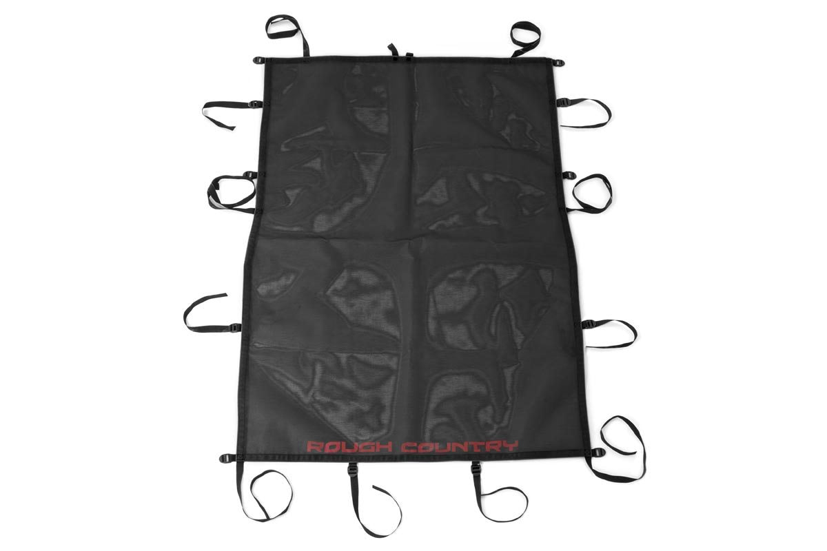 Rough Country | Bikini Tops | Jeep Wrangler JK Unlimited Mesh Bikini Top Plus 07-18 4 Door Black Rough Country | 85110