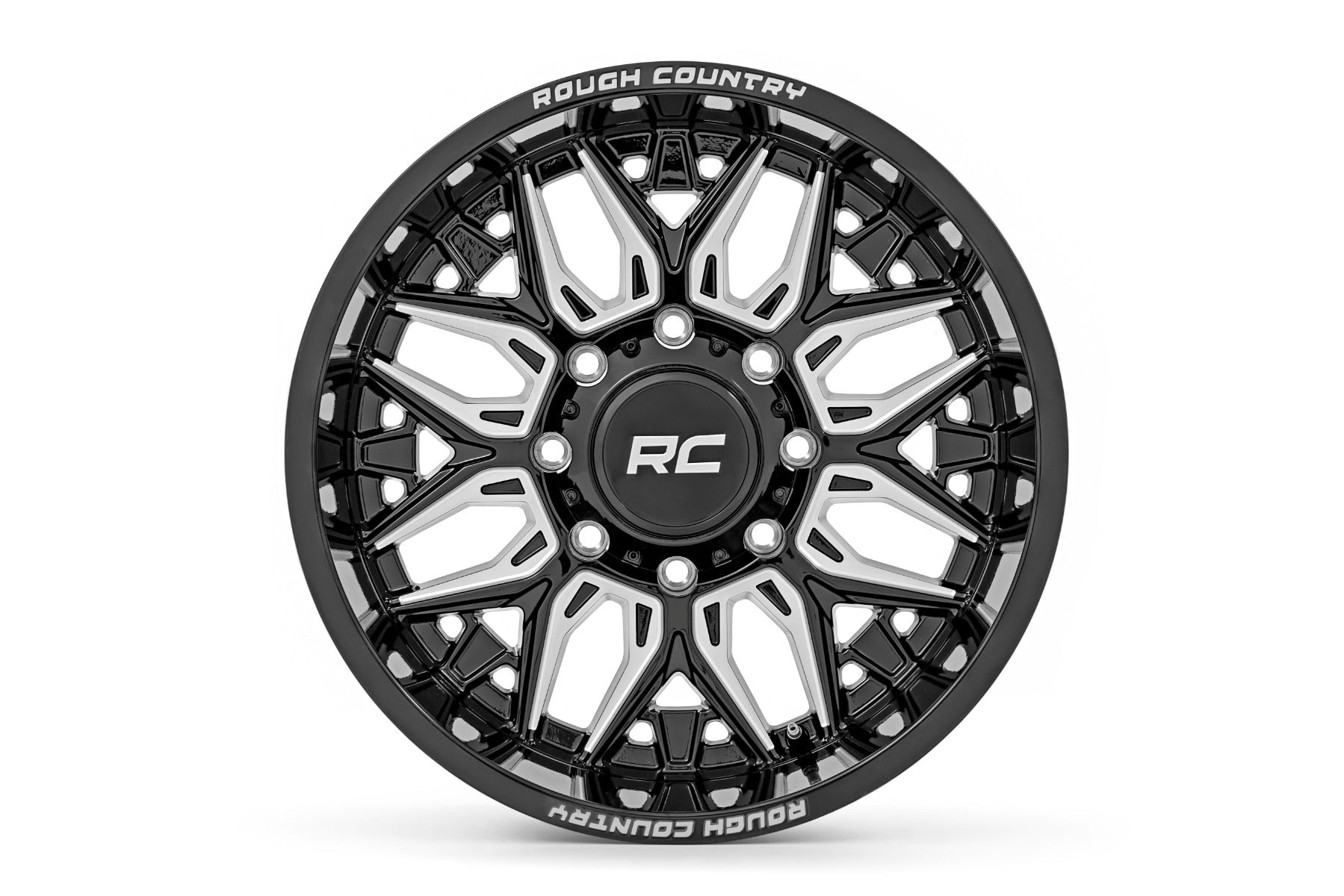 Rough Country | Wheels | 86 Series Wheel One-Piece Gloss Black 22x10 8x6.5 -19mm Rough Country | 86221010