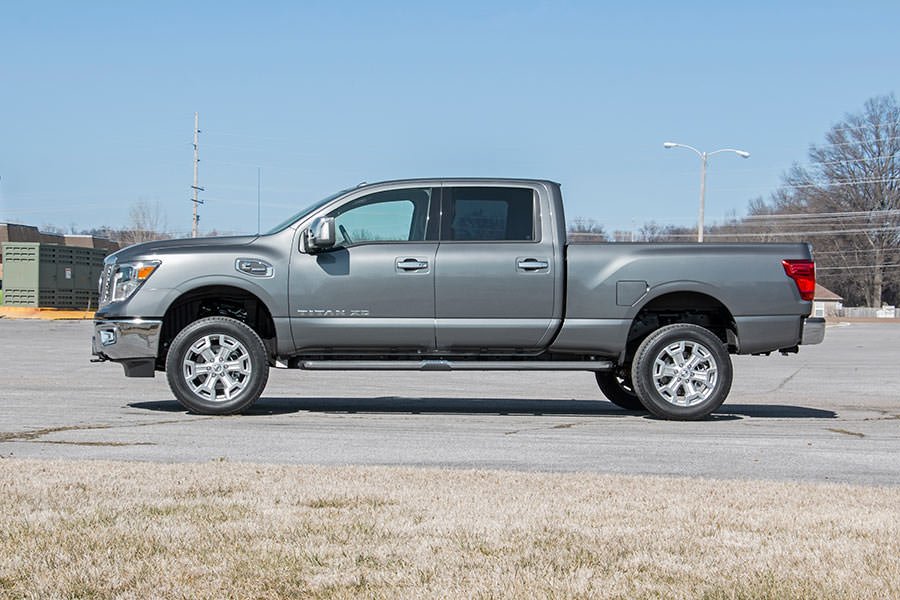 Rough Country | Leveling Kit | 2 Inch Leveling Lift Kit Red 16-Up Titan XD 2WD/4WD Rough Country | 868RED