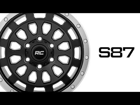 Rough Country | Wheels | 87 Series Wheel Simulated Beadlock Black/Machined 17x8.5 6x5.5 +0mm Rough Country | 87170912B