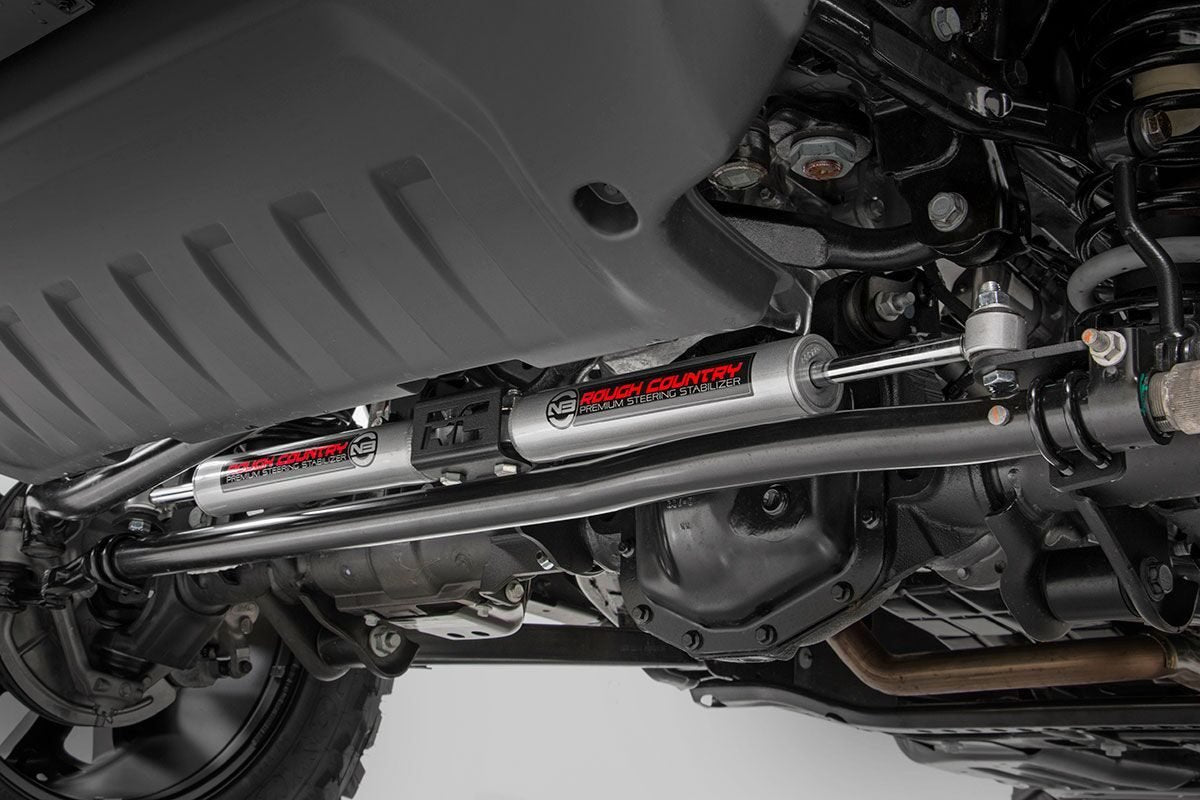 Rough Country | Steering Stabilizer | Jeep N3 Dual Steering Stabilizer 18-Up Wrangler JL Gladiator JT Rough Country | 87304