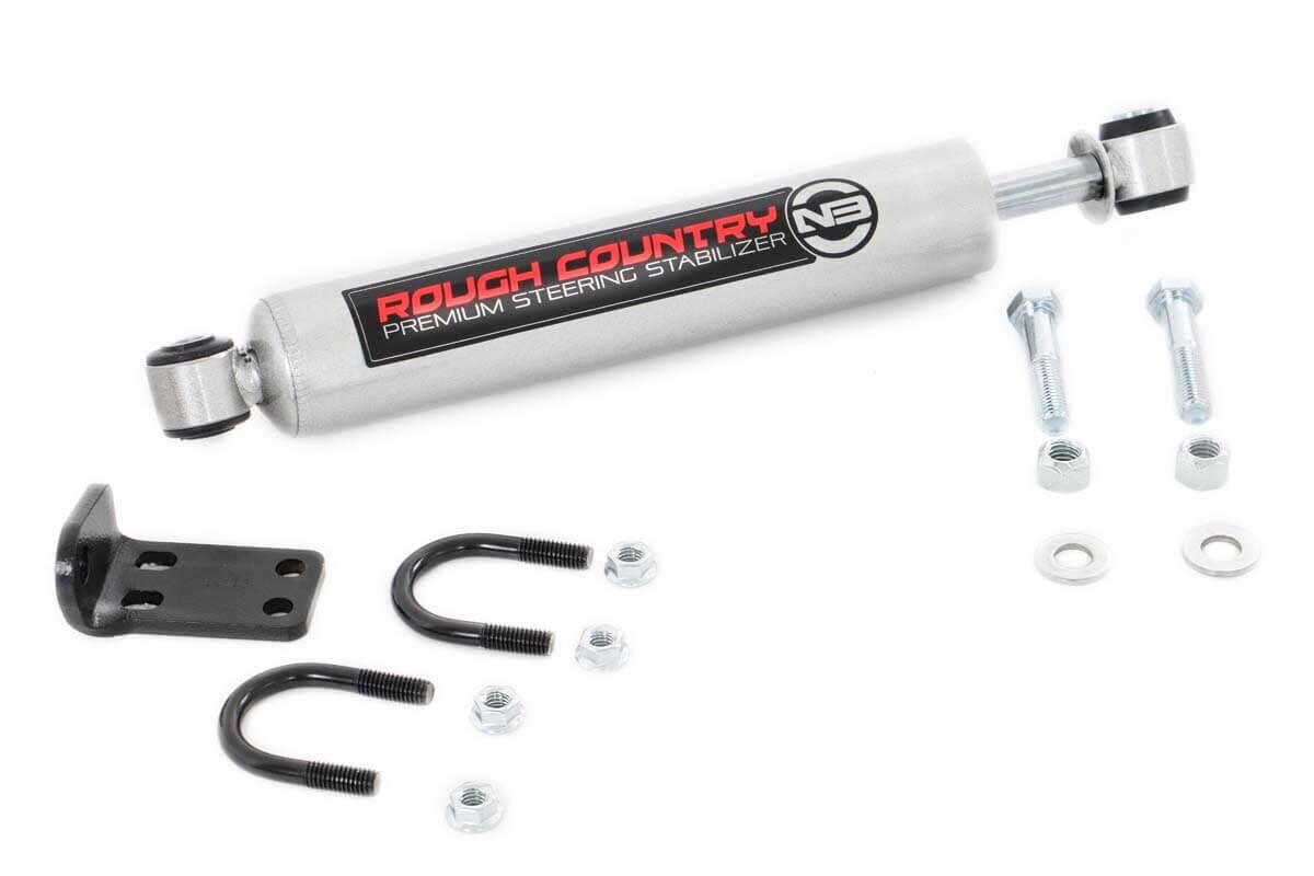 Rough Country | Steering Stabilizer | Jeep N3 Dual Stabilizer Conversion Kit 07-18 Wrangler JK Rough Country | 8731830