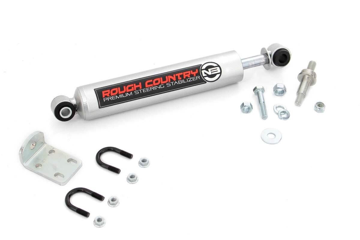 Rough Country | Steering Stabilizer | Steering Stabilizer 91-04 Sonoma 83-04 S10 Blazer 83-01 S15 Jimmy 82-04 S10 Pickup 82-90 S15 Pickup Rough Country | 8732430