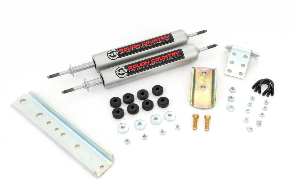 Rough Country | Steering Stabilizer | Ford Dual Steering Stabilizer 83-90 Ford Ranger Rough Country | 8733730