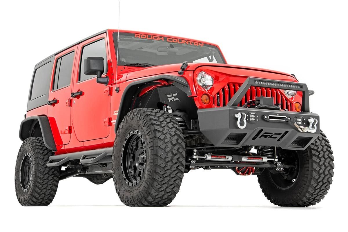 Rough Country | Steering Stabilizer | Jeep N3 Dual Steering Stabilizer 07-18 Wrangler JK Rough Country | 8734930