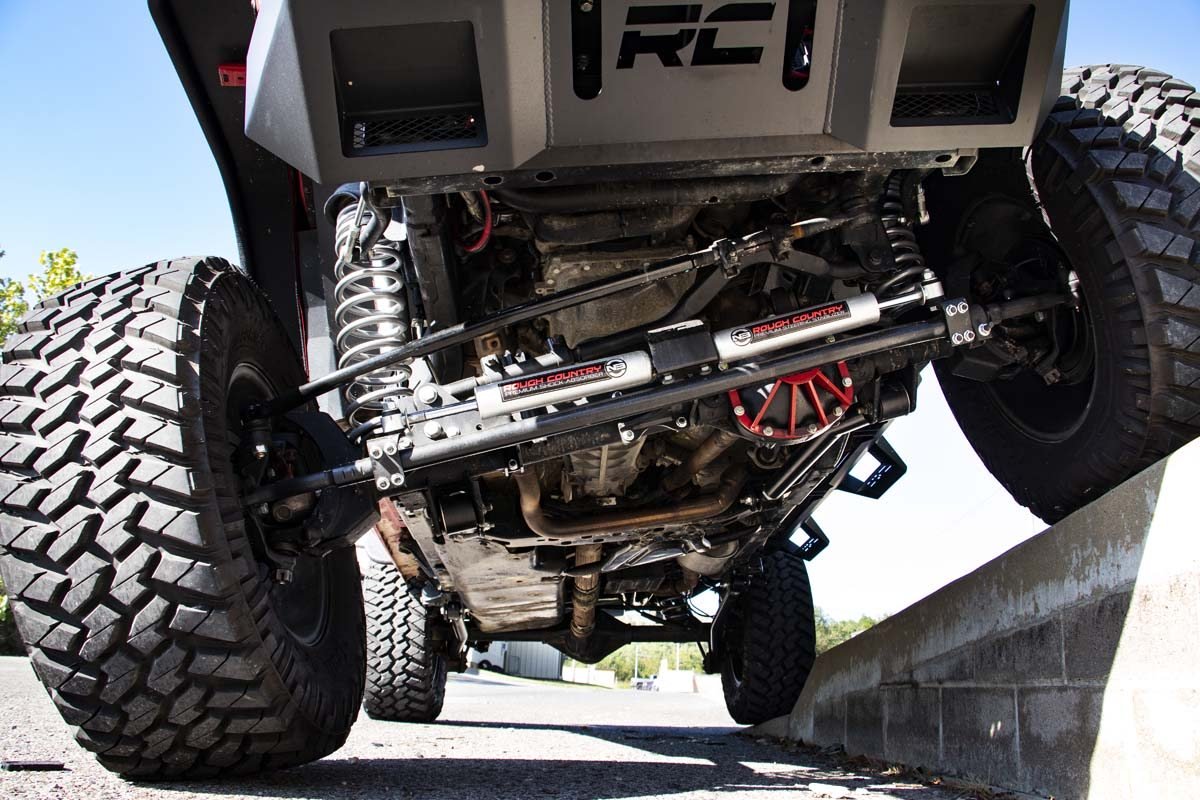 Rough Country | Steering Stabilizer | Jeep N3 Dual Steering Stabilizer 07-18 Wrangler JK Rough Country | 8734930