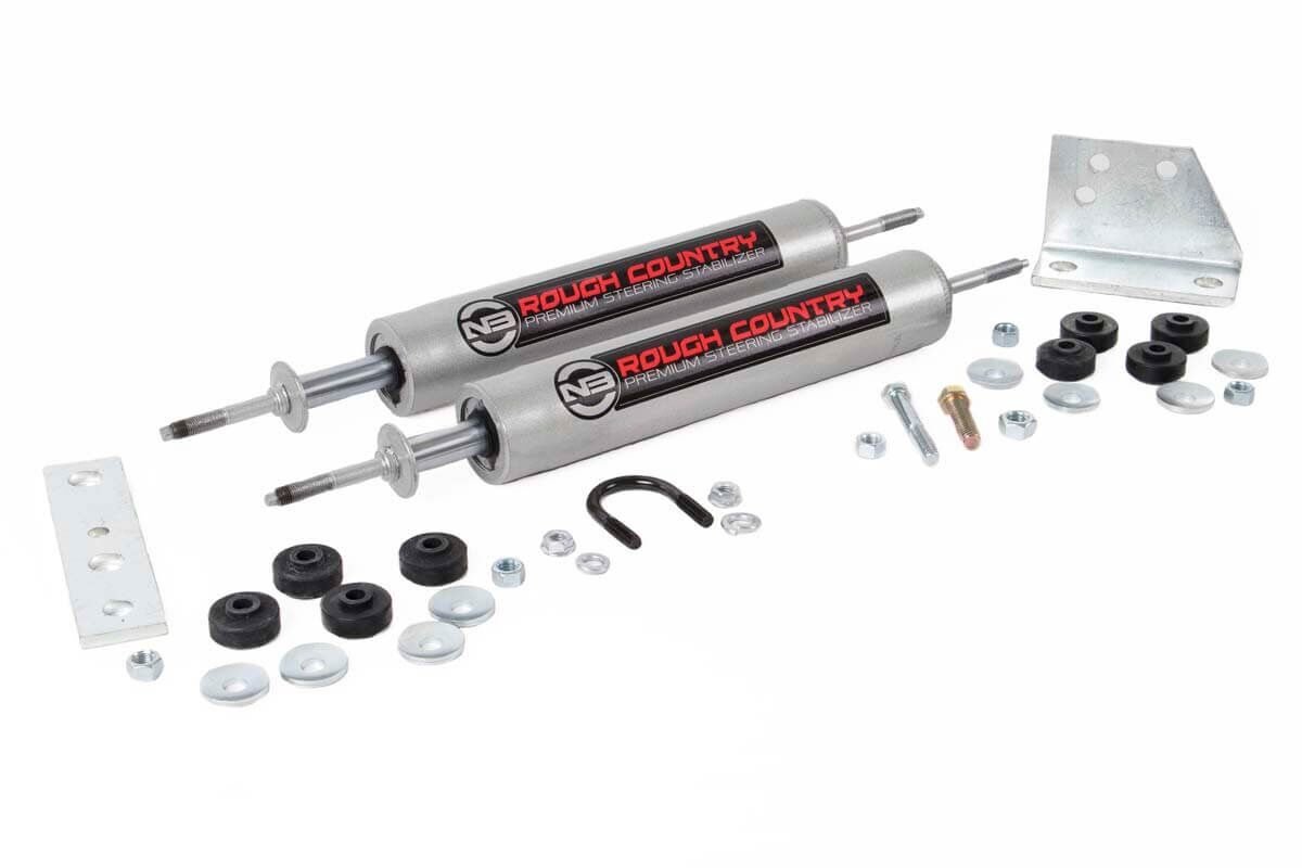 Rough Country | Steering Stabilizer | Toyota Dual Steering Stabilizer 86-95 4WD 4Runner 86- 95 Toyota Pickup Rough Country | 8735430