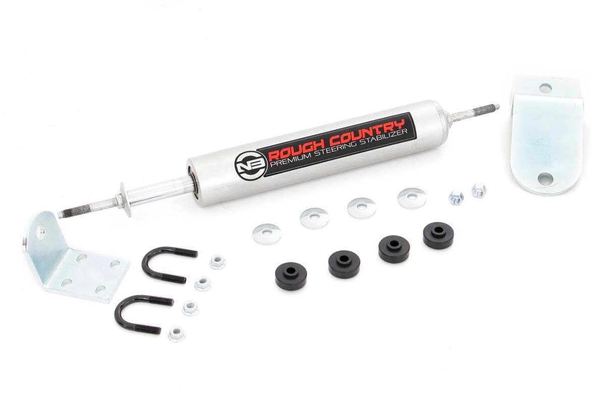 Rough Country | Steering Stabilizer | Dodge N3 Steering Stabilizer 94-01 RAM 1500 94-02 RAM 2500/3500 2WD Rough Country | 8738730