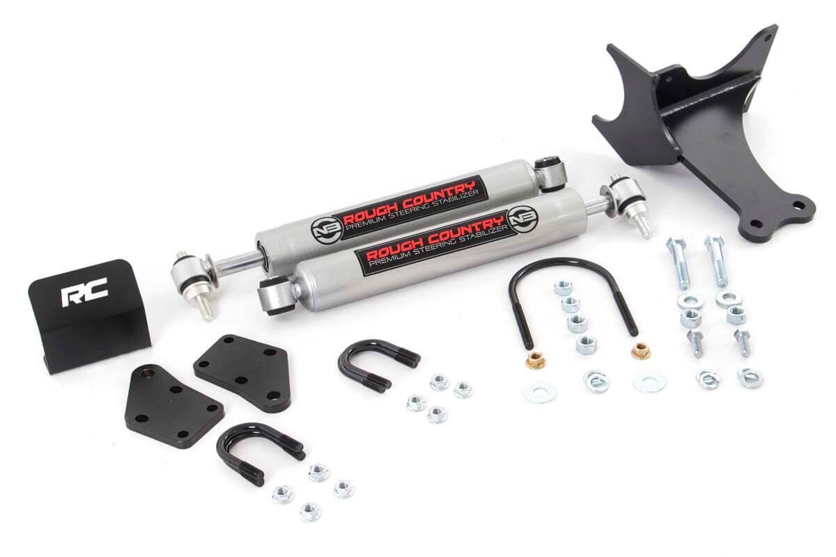 Rough Country | Steering Stabilizer | Dual N3 Steering Stabilizer 05-20 F-250/350 Rough Country | 8749130