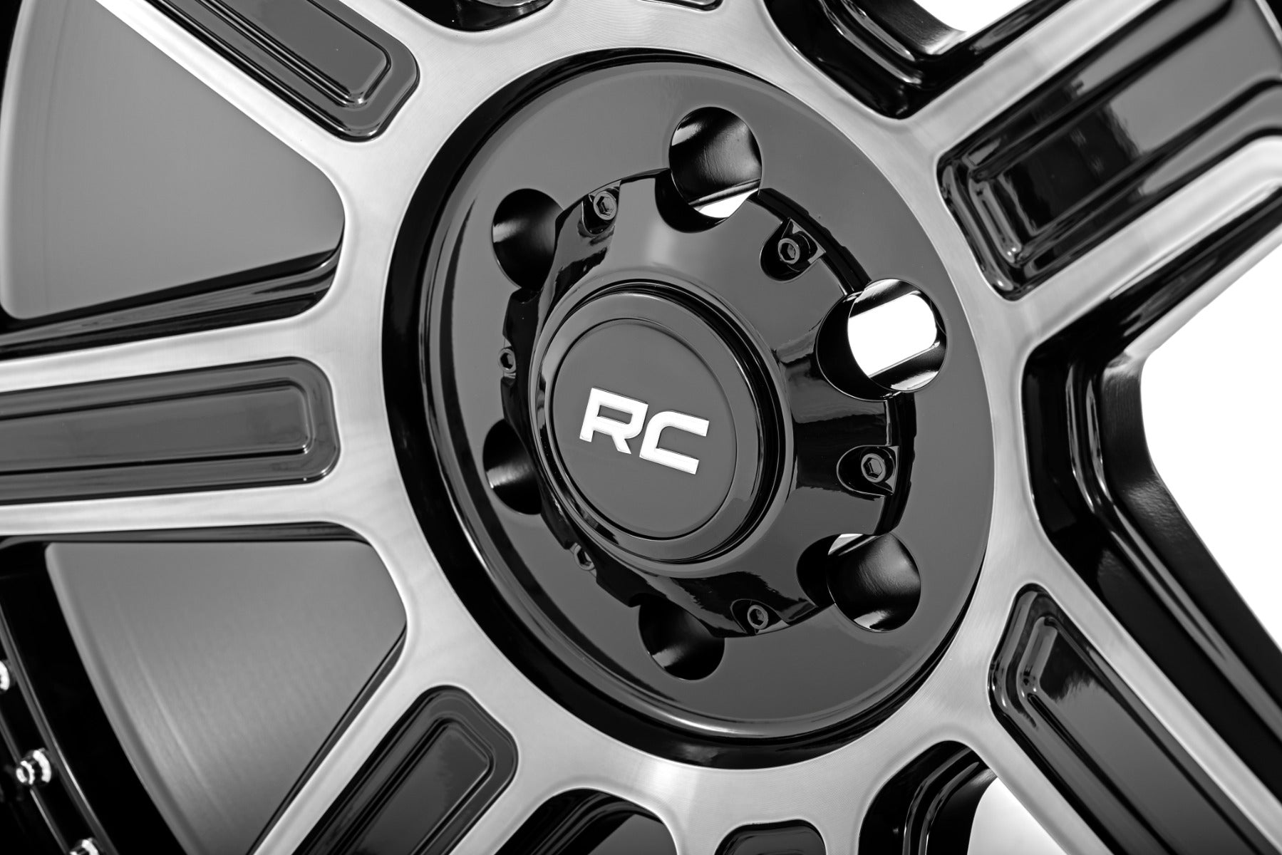 Rough Country | Wheels | 89 Series Wheel One-Piece Black Machined Gun Metal 22x10 8x6.5 -19mm Rough Country | 89221010