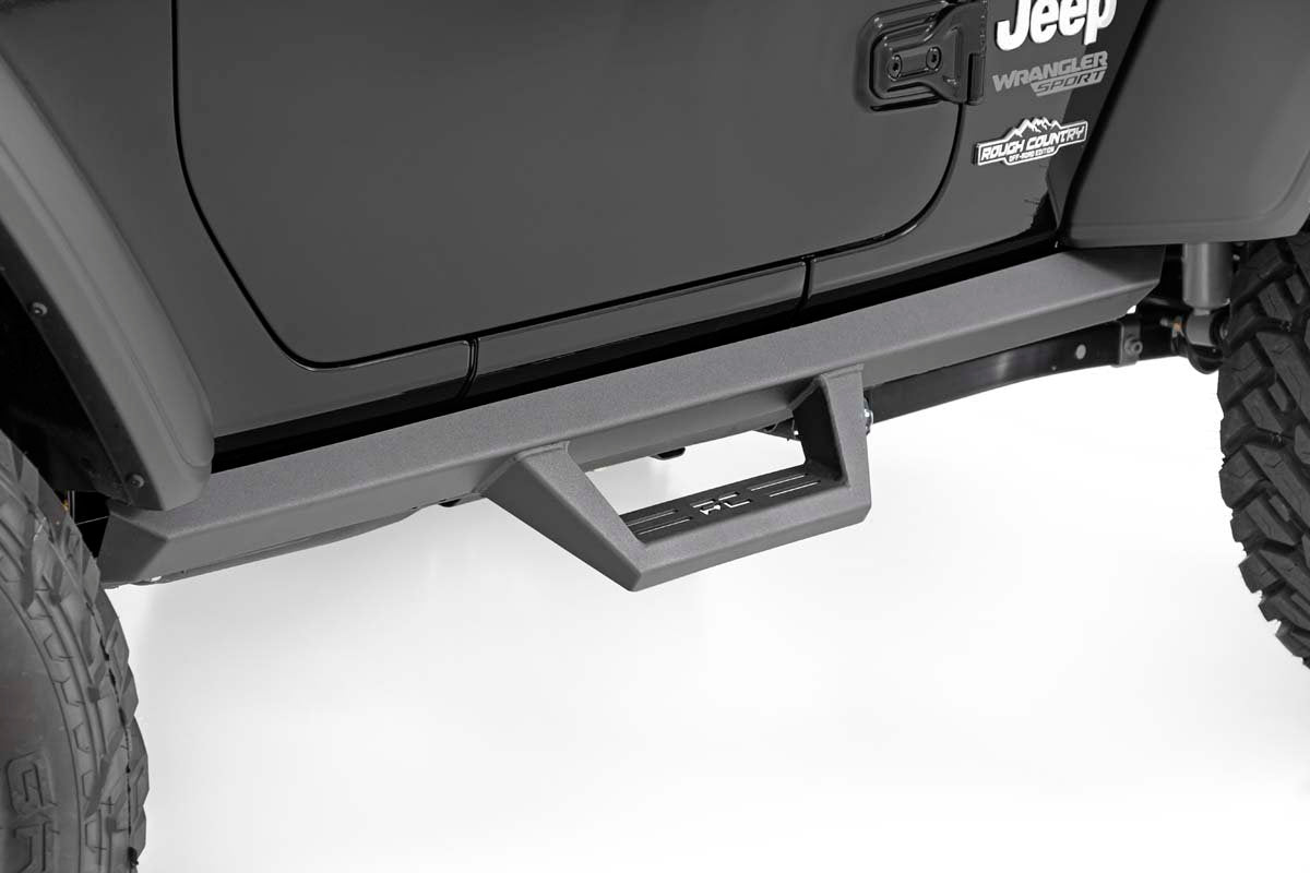 Jeep Contoured Drop Steps 18-20 Wrangler JL Rough Country