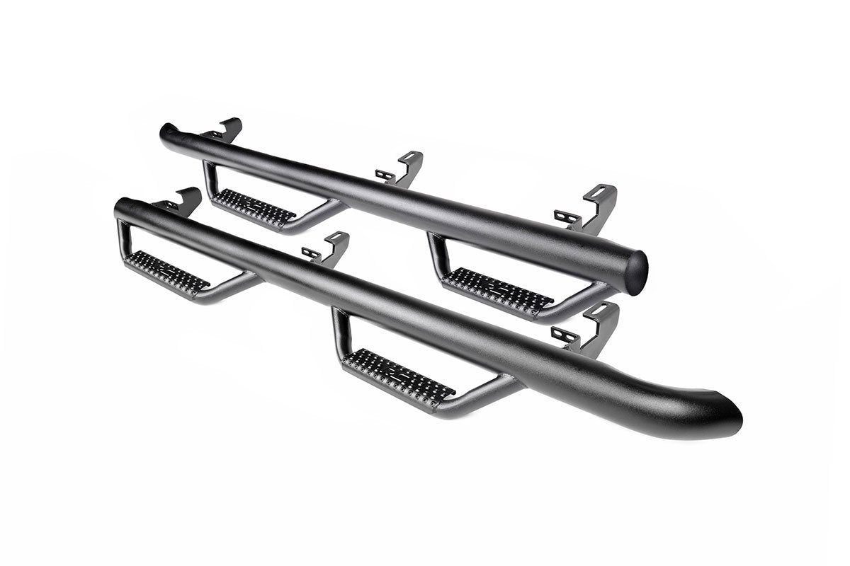 Rough Country | Nerf Bars | Jeep Wheel to Wheel Nerf Steps 07-18 Wrangler JK 4 Door Rough Country | 90764
