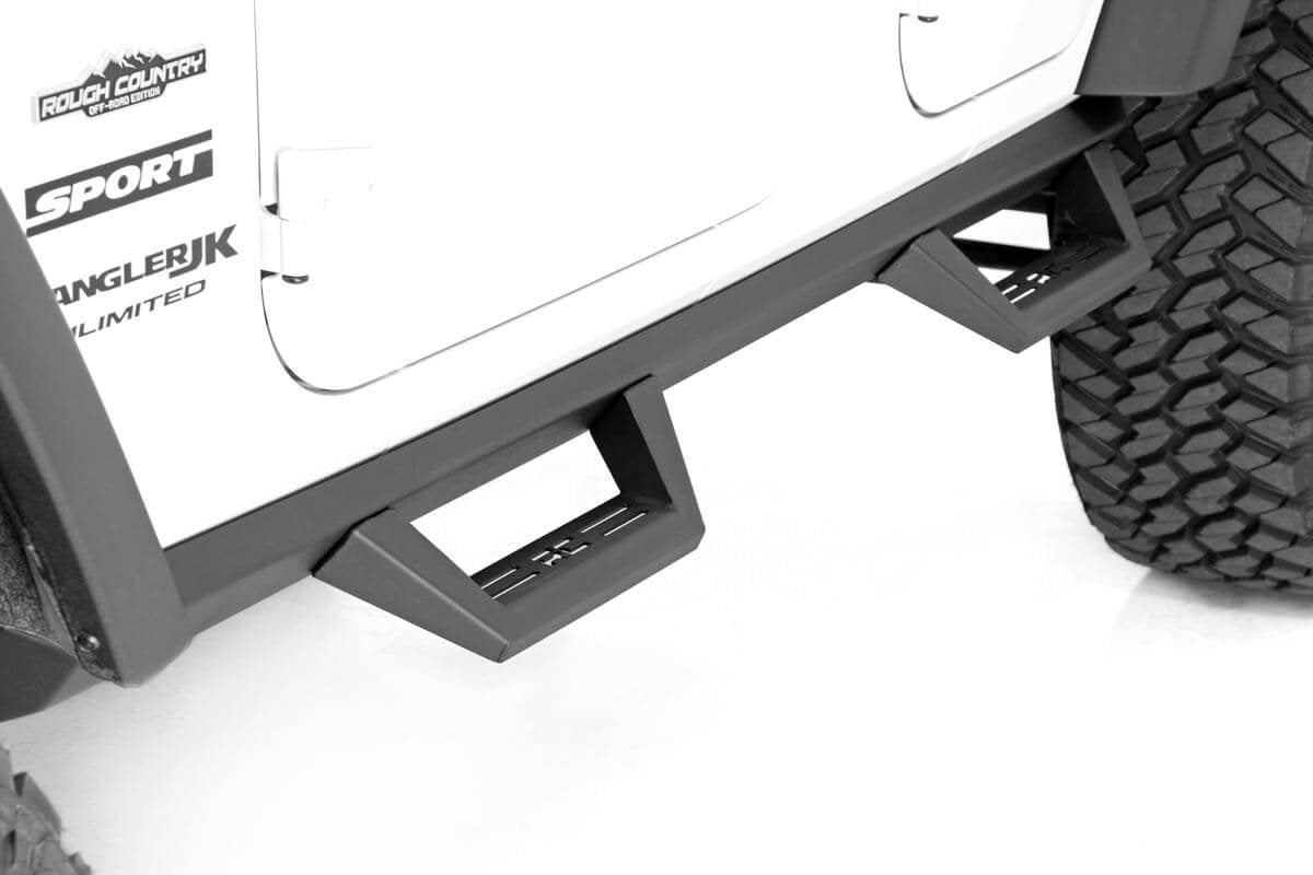 Jeep Contoured Drop Steps 07-18 Wrangler JK Rough Country