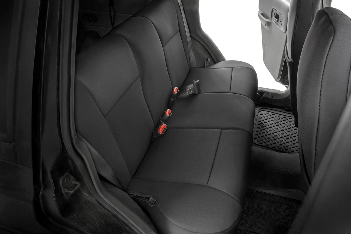 Rough Country | Seat Cover | Seat Covers Non Detach Headrest Front and Rear 84-96 Jeep Cherokee XJ Rough Country | 91021A