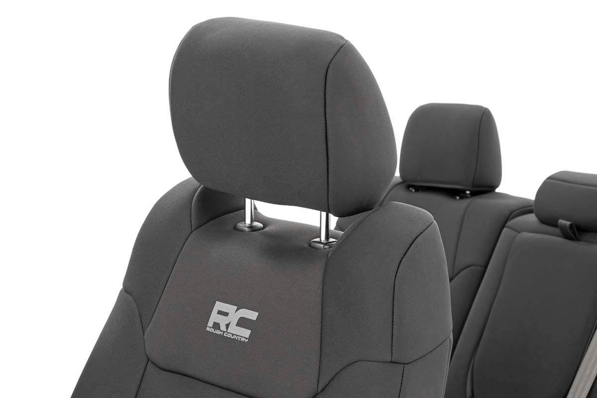 Rough Country | Seat Cover | Toyota Neoprene Front and Rear Seat Covers 14-20 Tundra Crew Cab Rough Country | 91027A