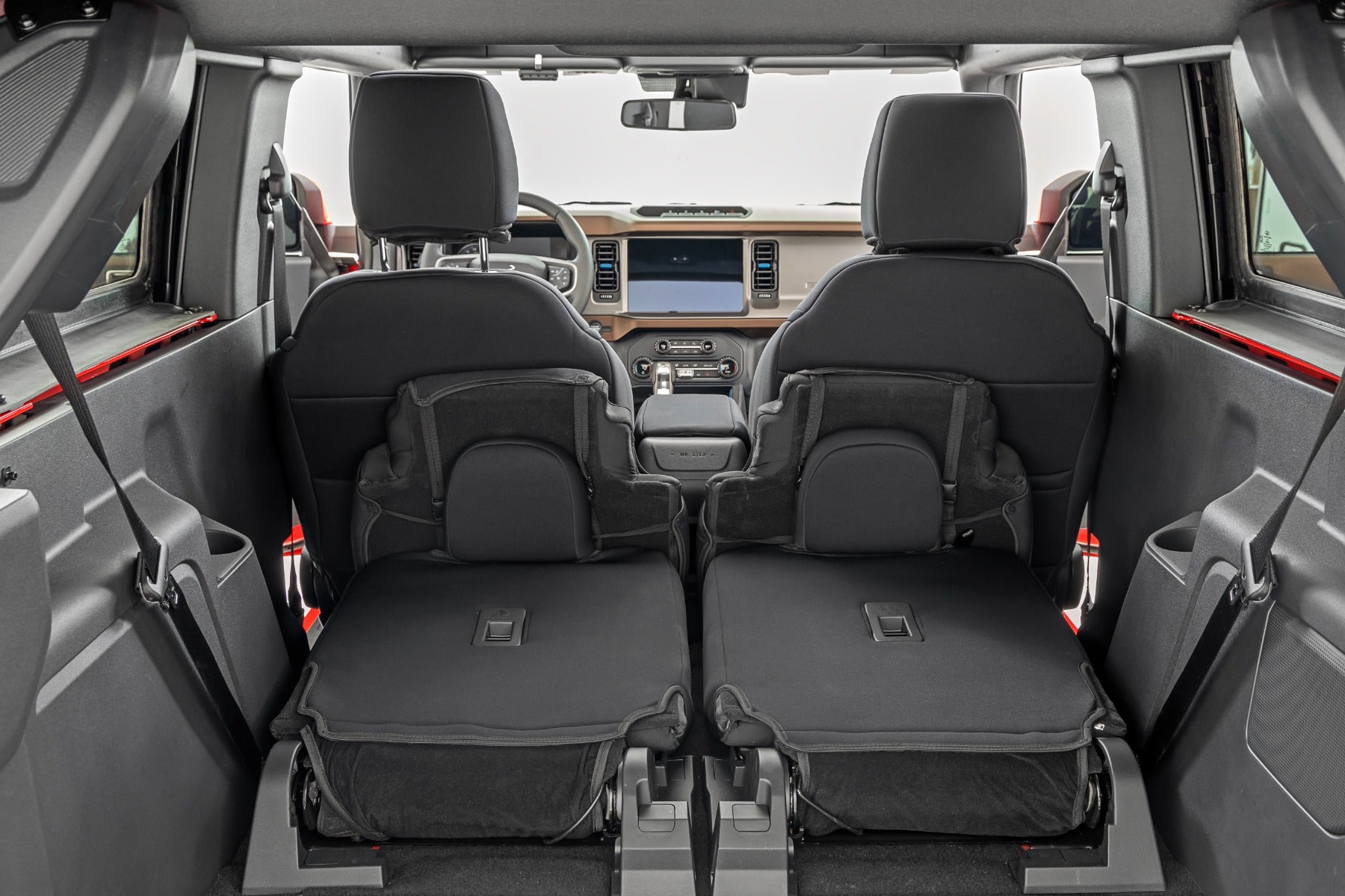Rough Country | Seat Cover | Bronco Seat Covers Bucket Seats Front Row and Rear Row Ford Bronco 2 Door 21-Up Rough Country | 91050