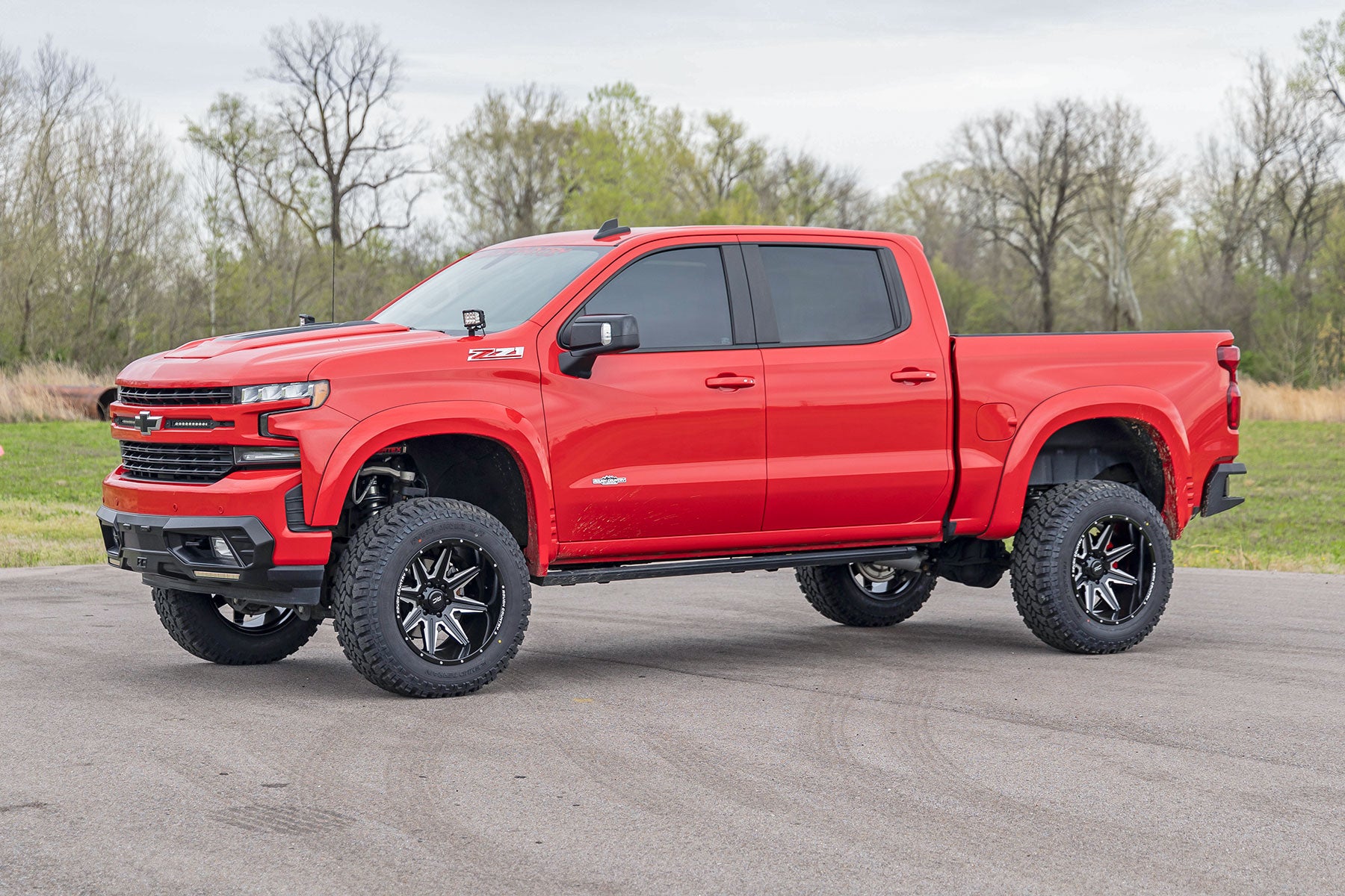 Rough Country | Wheels | 91 Series Milled One-Piece Gloss Black 20x12 8x170 -44mm Rough Country | 91201211M