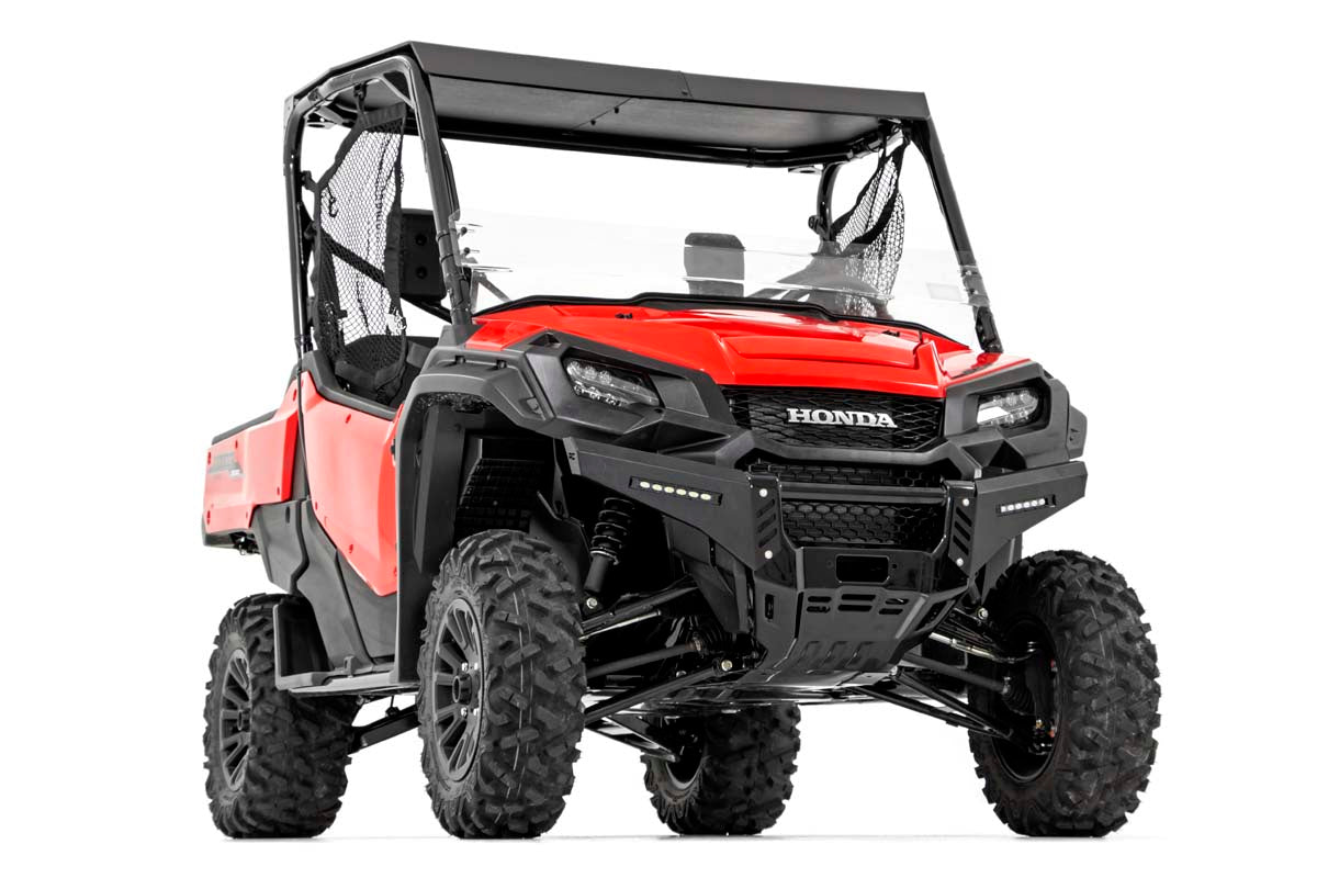 Rough Country | Bumper Plate | Honda Front Bumper Panels w/ 6.0 Inch LED Light Bars 16-20 Pioneer 1000 w/o Factory Stinger Rough Country | 92023