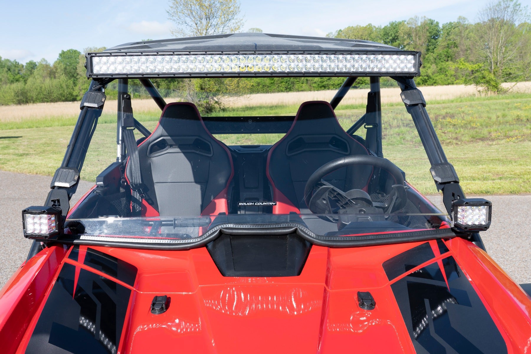 Rough Country | LED Light Kit | Honda Dual LED Cube Kit (19-20 Talon Black Series w/ Cool White DRL) Rough Country | 92034