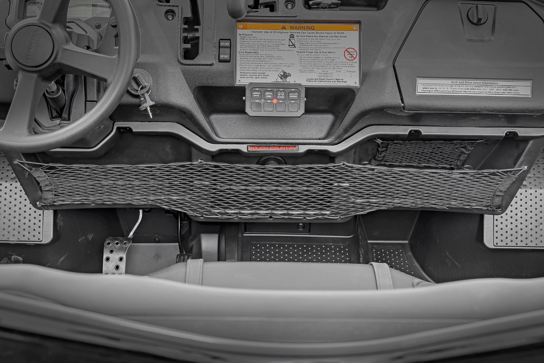 Rough Country | Storage Box Tray | Storage Tray Under Dash 16-22 Honda Pioneer 1000 4WD Rough Country | 92049