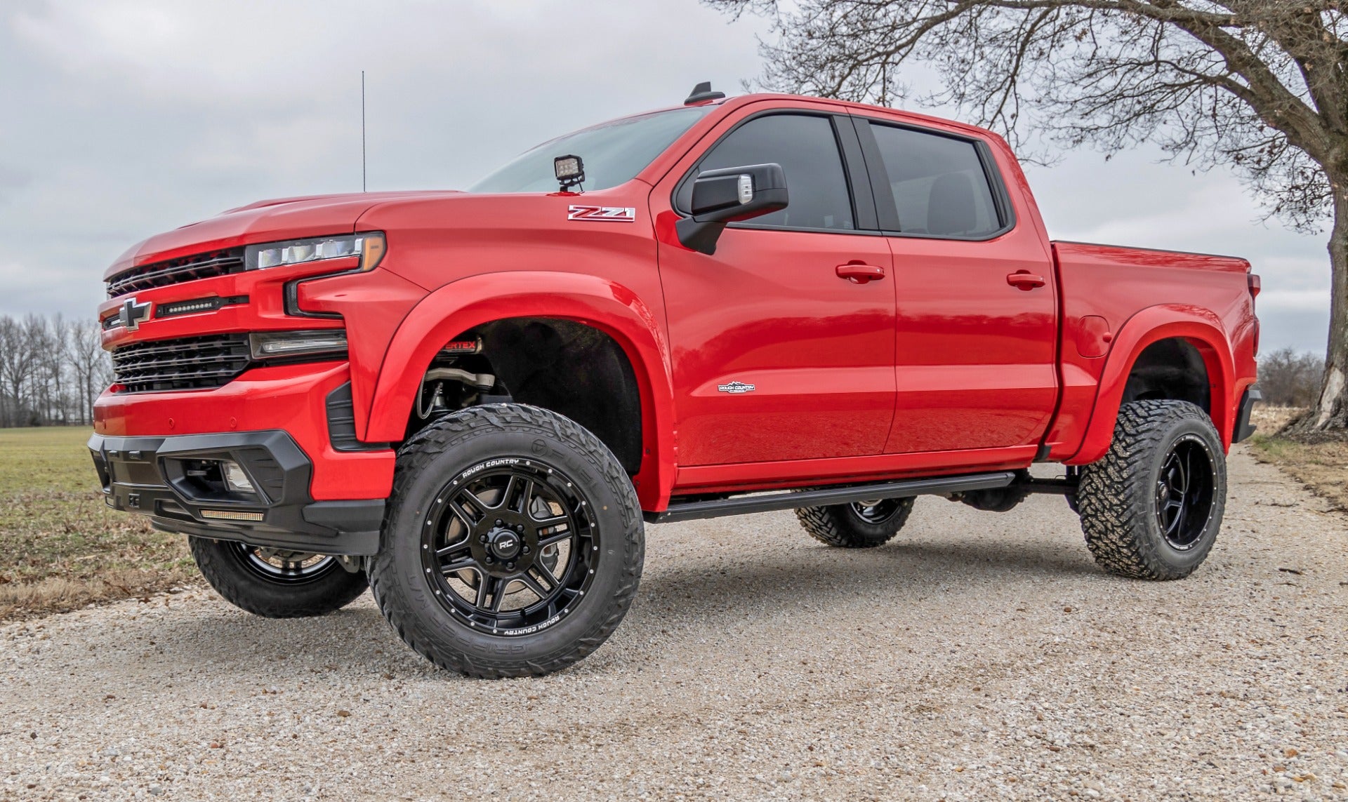 Rough Country | Wheels | 92 Series Wheel Machined One-Piece Gloss Black 22x12 8x6.5 -44mm Rough Country | 92221210