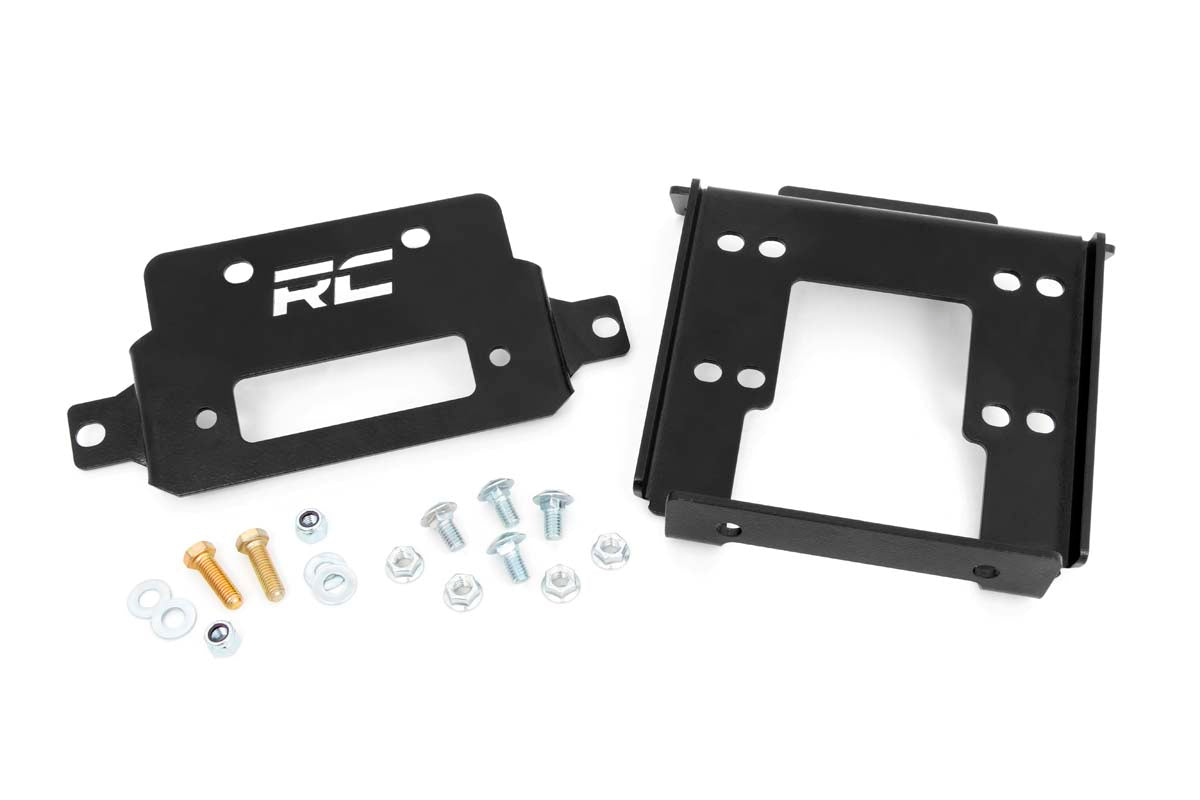 Rough Country | Winch Mount Plate | Polaris Winch Mounting Plate 14-20 RZR 1000 Rough Country | 93042