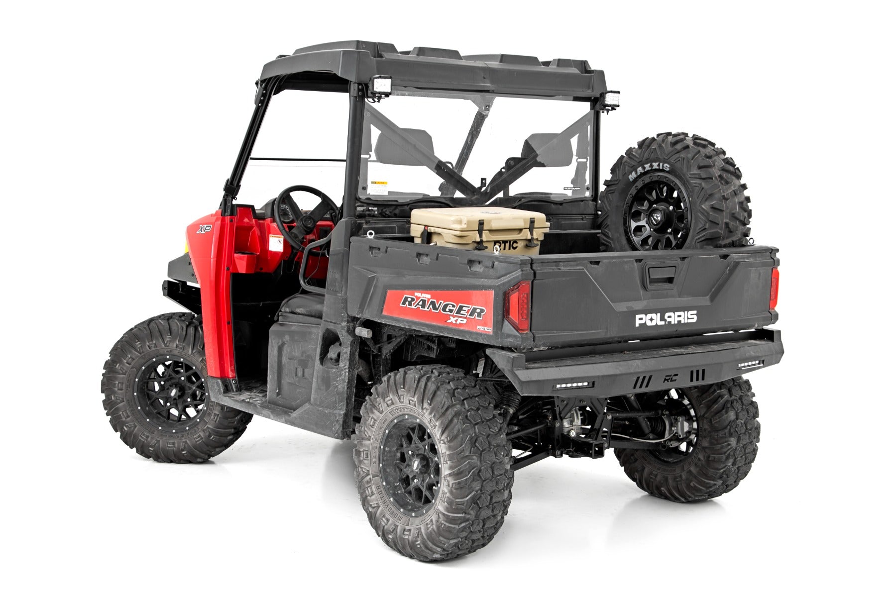 Rough Country | Spare Tire Carrier | Spare Tire Carrier Bed Side Mount 16-22 Polaris Ranger 1000XP/13-21 Ranger 900XP Rough Country | 93089