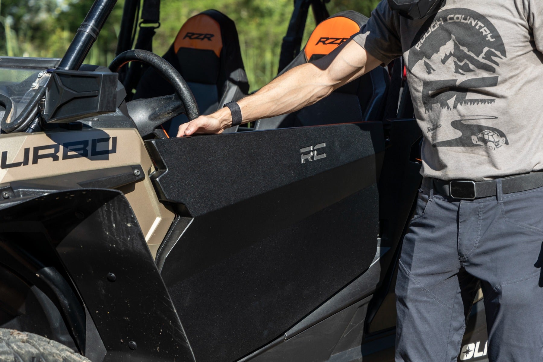 Rough Country | Doors | Aluminum Lower Half Doors Front Polaris RZR XP 1000 (14-21) Rough Country | 93120