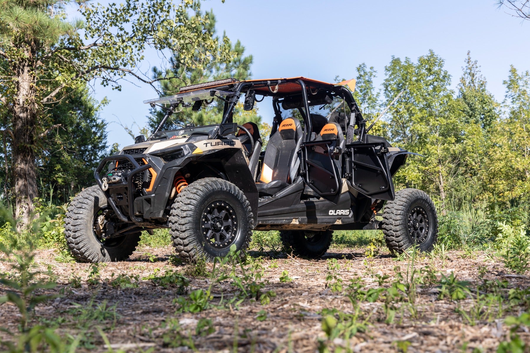 Rough Country | Doors | Aluminum Lower Half Doors Front Polaris RZR XP 1000 (14-21) Rough Country | 93120