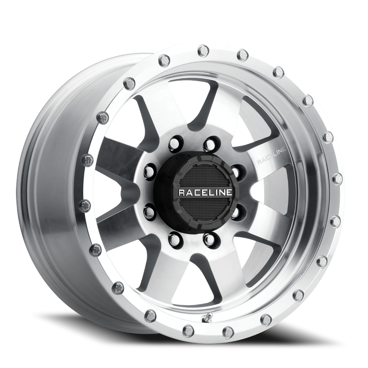 RACELINE | Aluminum Wheels | Aluminum Wheels 17x9 Defender 935MC Machined Silver 0 Offset 5 on 127 Bolt Pattern 83.82 Bore Raceline | 935MC-79050-00