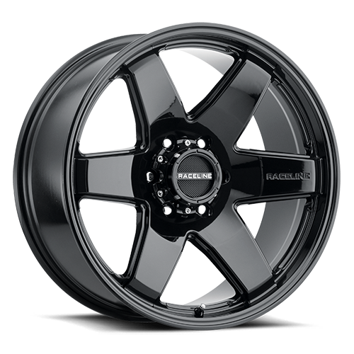 RACELINE | Aluminum Wheels | Aluminum Wheels 22x9.5 Addict 942B Gloss Black Multi Spoke 15 Offset 6 on 139.7 Bolt Pattern 106.1 Bore Raceline | 942B-229560+15