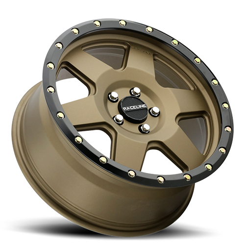 RACELINE | Aluminum Wheels | Aluminum Wheels 20x9 Boost 946BZ Satin Bronze 6 Spoke 18 Offset 5 on 139.7 Bolt Pattern 107.95 Bore Raceline | 946BZ-29055+18