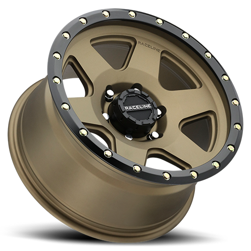 RACELINE | Aluminum Wheels | Aluminum Wheels 20x9 Boost 946BZ Satin Bronze 6 Spoke 0 Offset 8 on 165.1 Bolt Pattern 130.81 Bore Raceline | 946BZ-29080-00