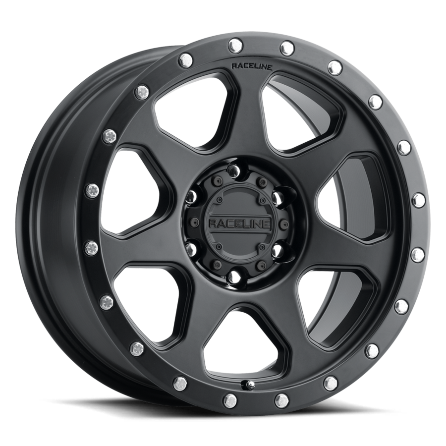 RACELINE | Aluminum Wheels | Aluminum Wheels 17x8.5 7X 949B Satin Black 0 Offset 6 on 120 Bolt Pattern 67.1 Bore Raceline | 949B-78562-00