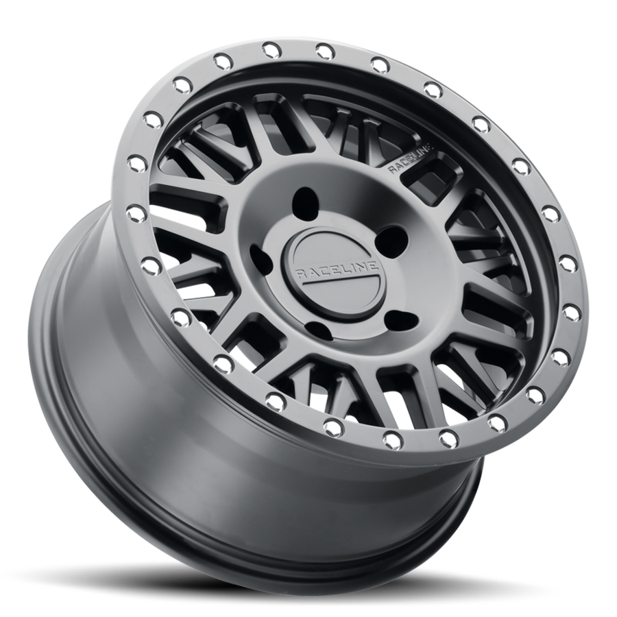 RACELINE | Aluminum Wheels | Aluminum Wheels 18x9 Ryno 951B Satin Black 18 Offset 8 on 165.1 Bolt Pattern 130.81 Bore Raceline | 951B-89080+18