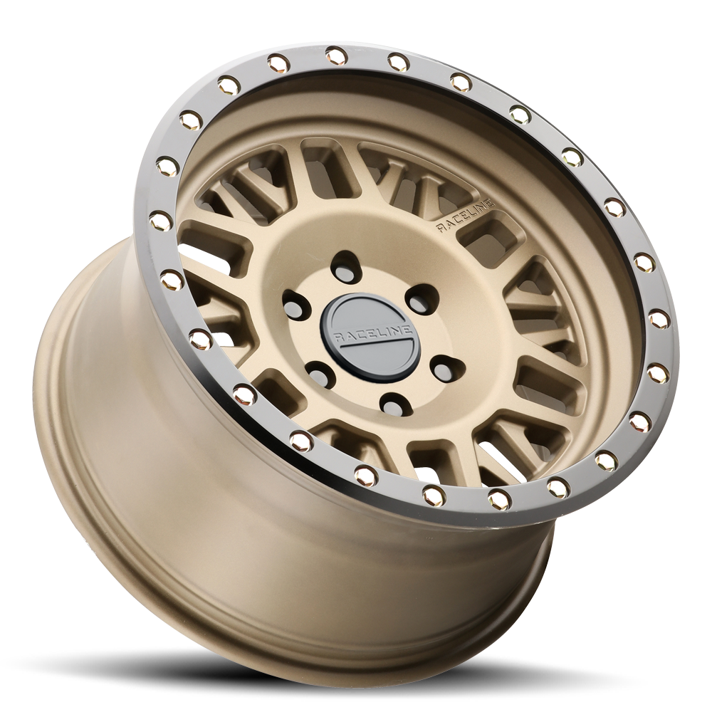 RACELINE | Aluminum Wheels | Aluminum Wheels 18x9 Ryno 951BZ Textured Bronze Gold 18 Offset 8 on 165.1 Bolt Pattern 130.81 Bore Raceline | 951BZ-89080+18