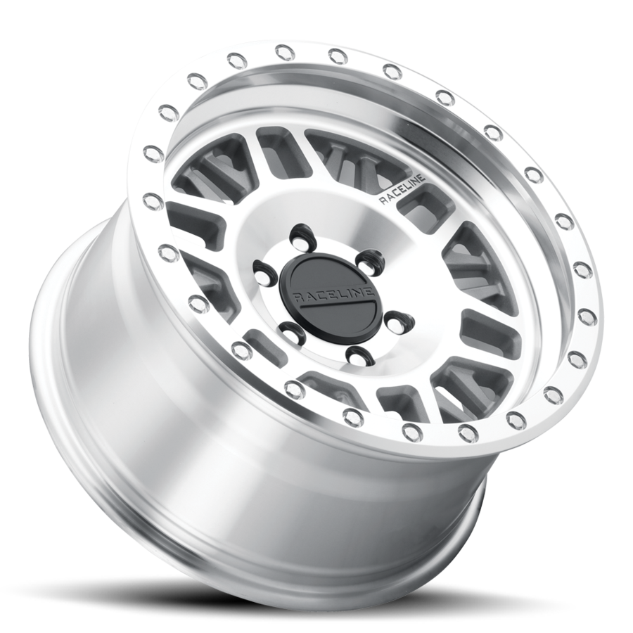 RACELINE | Aluminum Wheels | Aluminum Wheels 18x9 Ryno 951MC Machined Silver 18 Offset 6 on 139.7 Bolt Pattern 106.1 Bore Raceline | 951MC-89060+18