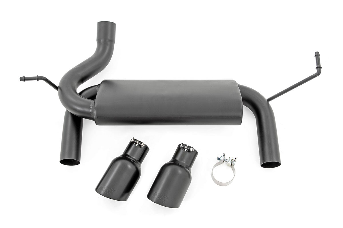 Rough Country | Exhaust | Jeep Dual Outlet Performance Exhaust - Black 07-18 Wrangler JK Rough Country | 96002A