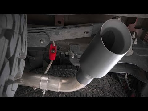Rough Country | Cat Back Exhaust | Dual Cat-Back Exhaust System w/Black Tips 14-18 Silverado/Sierra 1500 5.3L Rough Country | 96007