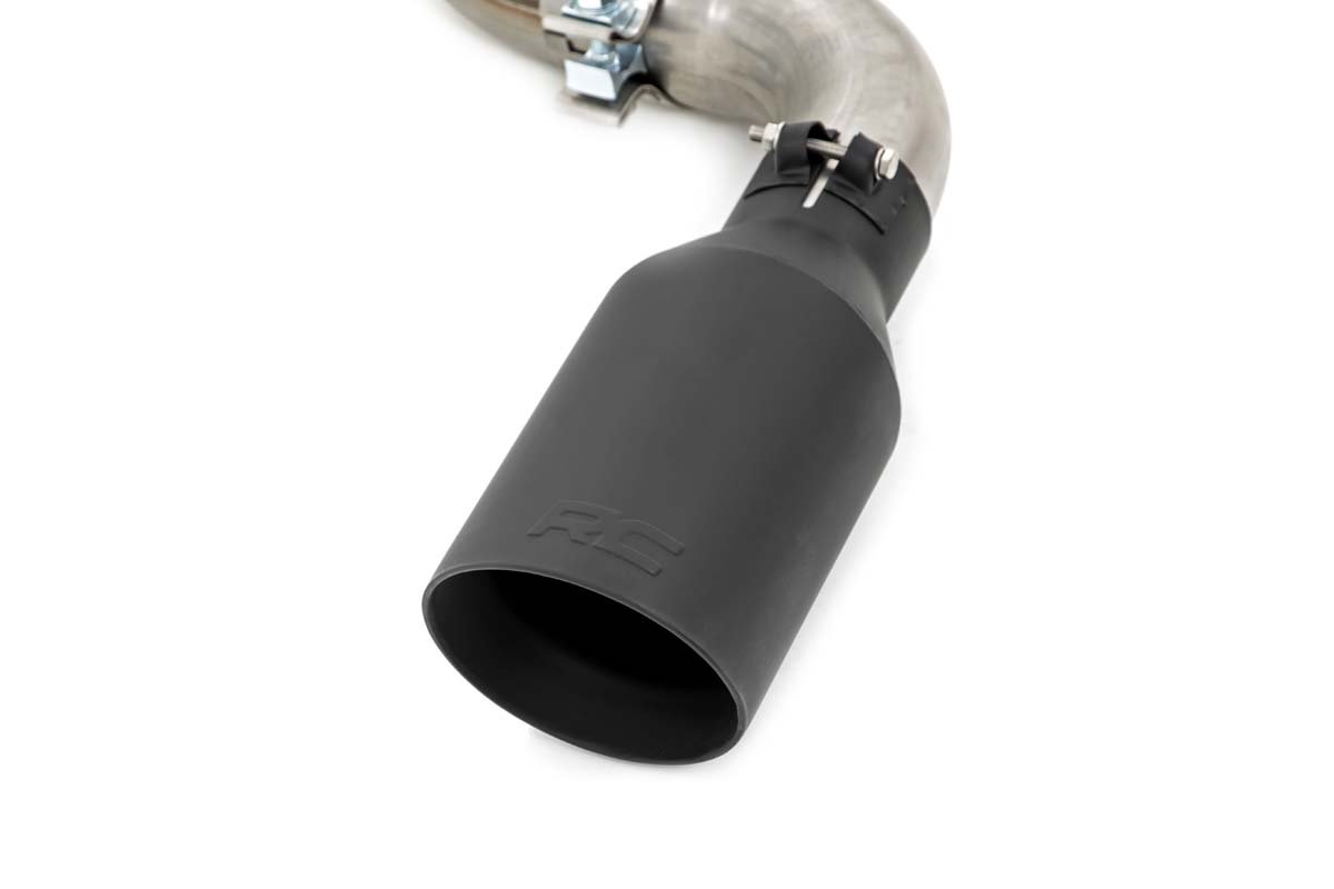 Rough Country | Cat Back Exhaust | Dual Cat-Back Exhaust System w/Black Tips 09-13 Silverado/Sierra 1500 4.8L/5.3L Rough Country | 96008